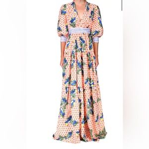 Badgley Mischka Colorful Toucan Gown